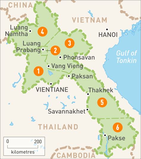 The Essential Guide to the cities and regions of Laos.